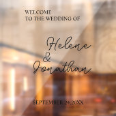 オリジナル ウェディング ミラー デカール、シャワー、パーティー ウィンドウサイン (シート2)