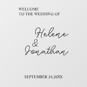 オリジナル ウェディング ミラー デカール、シャワー、パーティー ウィンドウサイン (シート)