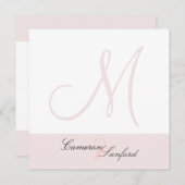 オリジナル ウェディング 招待状 モノグラム (正面/裏面)