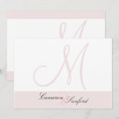 オリジナル ウェディング 招待状 モノグラム (正面/裏面)
