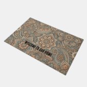 オリジナル ウェルカム ドアマット ユニークな柄入り (アングル)