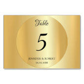 オリジナル エレガント フォーゴールド テンプレート 手書き テーブルナンバー (裏面)