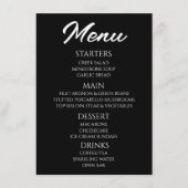 オリジナル - オリジナルブラックメニューを作成 メニュー (正面)