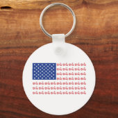 オリジナル – オートバイ – フラグ –  キーホルダー (正面)