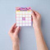 オリジナル カスタマイズ ウェディング シャワー ビンゴ カード (手)