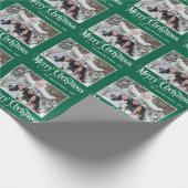 オリジナル カスタマイズ フォト コラージュ クリスマス ラッピングペーパー (角)