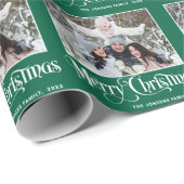 オリジナル カスタマイズ フォト コラージュ クリスマス ラッピングペーパー (ロールコーナー)