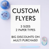 オリジナル カスタマイズ 8.5"x11" フライヤー テンプレート (シングル)