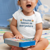 オリジナル カスタム かわいい 赤ちゃんと犬 ベビーボディスーツ