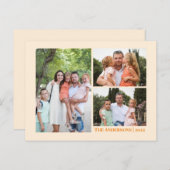 オリジナル カスタム サンクスギビング フォトとメッセージ ポストカード (正面/裏面)