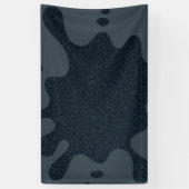 オリジナル カスタム チャコール インク スプラッシュ バナー - ノイズ テクスチャ 横断幕 (縦)