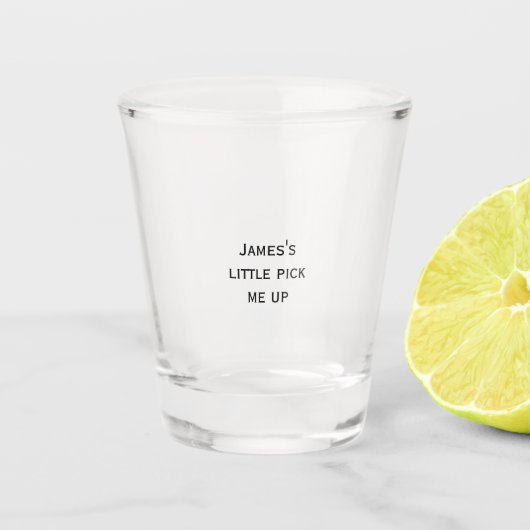 オリジナル カスタム テキスト ショット グラス (正面)