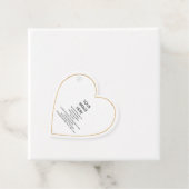 オリジナル カスタム フェイクゴールド トリム, 小さなハートのギフトタグ フェイバータグ (インサイチュ)