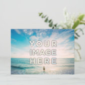 オリジナル カスタム フォトまたはロゴ カード (スタンド正面)