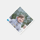 オリジナル カスタム フォト パーティー コックテール ペーパー スタンダードカクテルナプキン (角)