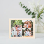 オリジナル カスタム 感謝祭 フォトとメッセージ ポストカード (スタンド正面)