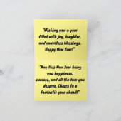 オリジナル カスタム 新年のグリーティングカード シーズンカード (内部)