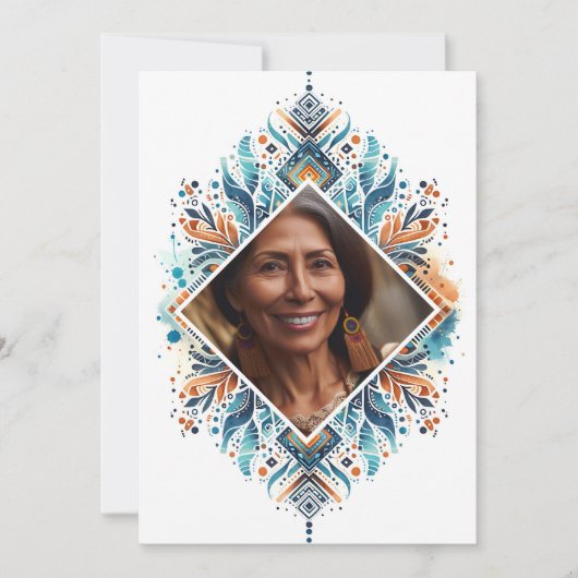 オリジナル カスタム 60歳 バースデー 招待状 (正面)