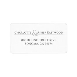 オリジナル カップル名 返送先ラベル ラベル