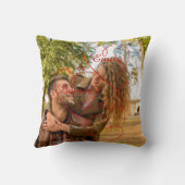 オリジナル カップル ピロー | 写真 & 名前 (裏面)