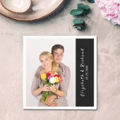 オリジナル カップル フォト 名前 テンプレート スタンダードカクテルナプキン