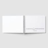 オリジナル カップル 名前 モノグラム ゲストブック (全面)