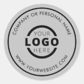 オリジナル カラー プロモーション ビジネス ロゴ ブランド ラウンドシール (正面)