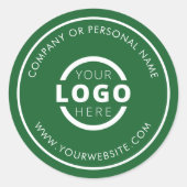 オリジナル カラー プロモーション ビジネス ロゴ ブランド ラウンドシール (正面)