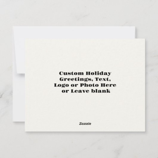 オリジナル カード テンプレート カスタマイズ可能な クリスマス カード (裏面)