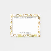 オリジナル キッズ ランチボックス ノート お星さま ママとパパから ポストイット (正面)