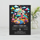 オリジナル キャンディ バースデー 招待状 (スタンド正面)