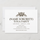 オリジナル ギリシャ 姉妹会 トーガパーティー 招待状 (正面)