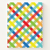 オリジナル クラシックな十字クロス デザイン スパイラル ノートブック (裏面)