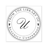 オリジナル クラシック モノグラム エクセリブリス セルフインキングブック セルフインキングスタンプ (デザイン)