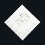 オリジナル クラシック 6.5 x 6.5 紙ナプキン 縁ありランチョンナプキン<br><div class="desc">結婚式、シャワー、特別なイベントに最適なオプションはこちらです。クラシックでエレガントなスクリプトのオリジナル紙ナプキン。行事に合わせてテキストをカスタマイズしてください。テンプレートを使用して独自のオリジナル紙ナプキンを作成します。</div>