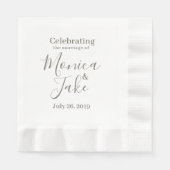 オリジナル クラシック 6.5 x 6.5 紙ナプキン 縁ありランチョンナプキン (正面)