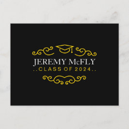 オリジナル クラス 卒業 案内ポストカード