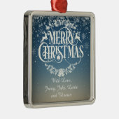 オリジナル クリスマス スノーフレーク メタルオーナメント (右)