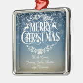 オリジナル クリスマス スノーフレーク メタルオーナメント (左)