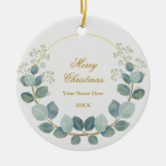 オリジナル クリスマス フォト ギフト セラミックオーナメント