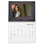 オリジナル, クリスマス, フォト コラージュ カレンダー (2月 2027)