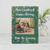 オリジナル クリスマス メッセージカード 招待状 (スタンド正面)