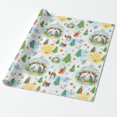 オリジナル クリスマス 聖誕祭 パターン ラッピングペーパー (アンロールド)