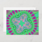 オリジナル クローバー 緑の花のポストカード ポストカード (正面/裏面)