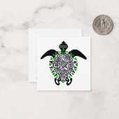 オリジナル グラフィック - 海のカメ - 保全 - ノートカード (正面/裏面インサイチュ)