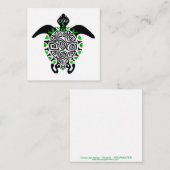 オリジナル グラフィック - 海のカメ - 保全 - ノートカード (正面/裏面)