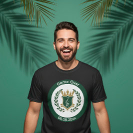 オリジナル グルームの「ゲームオーバー」バチェラーパーティー Tシャツ