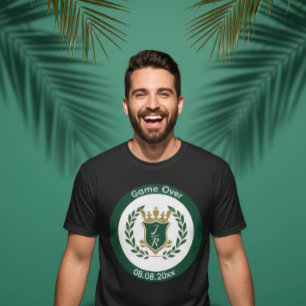 オリジナル グルームの「ゲームオーバー」バチェラーパーティー Tシャツ