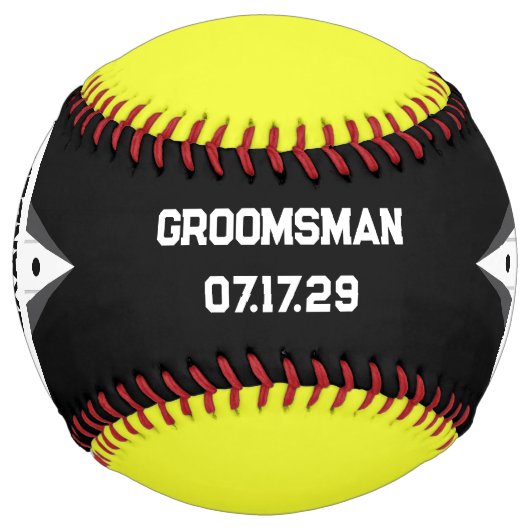 オリジナル グルームズメン ソフトボール - 個別のテキスト (正面)