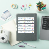 オリジナル ゲストリスト 10名 呼び出し カリグラフィー 花束 シール (iPadカバー)